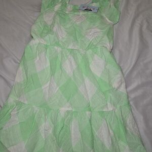 Classic Mint and White Kids Dress